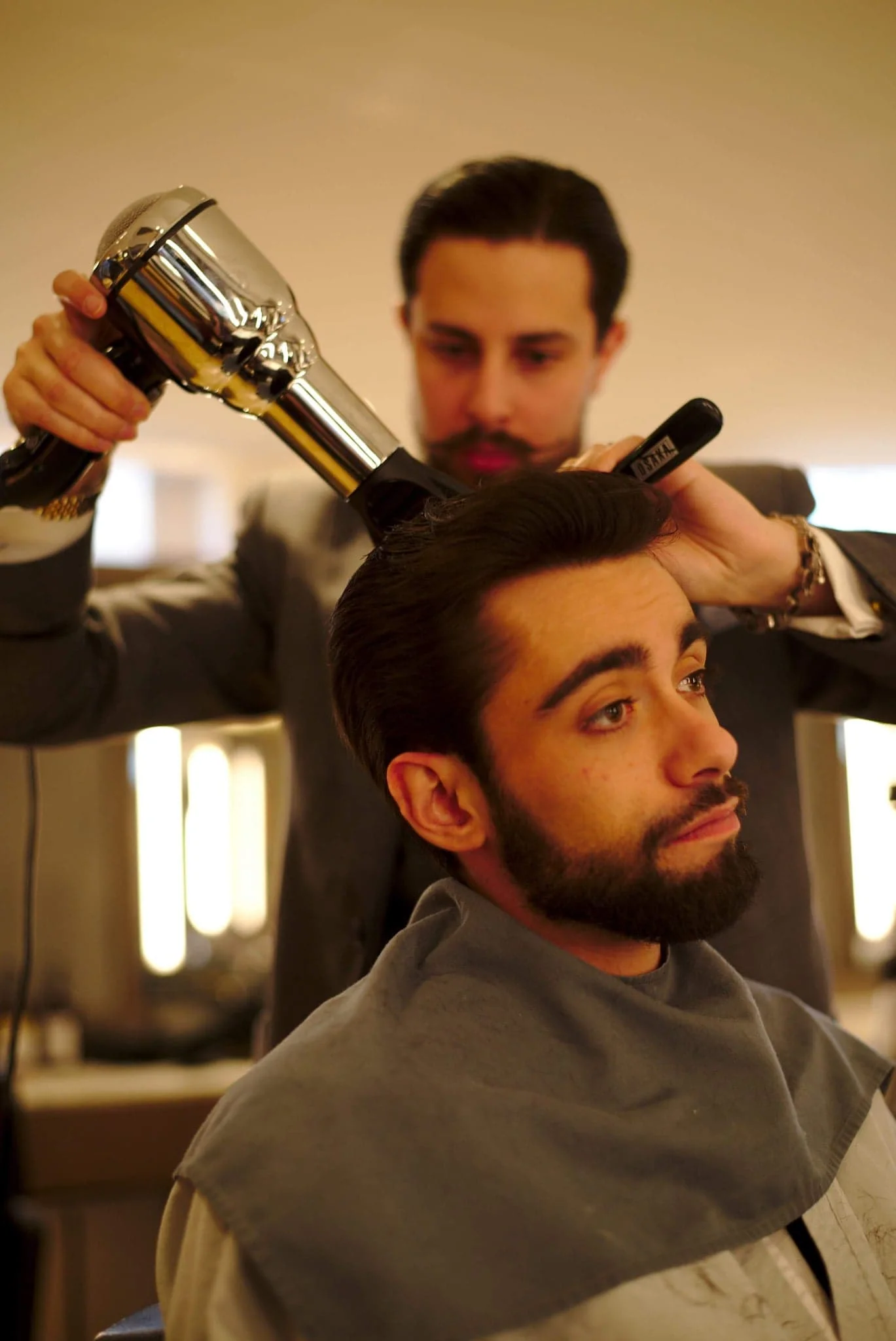 Style barbier traditionnel français