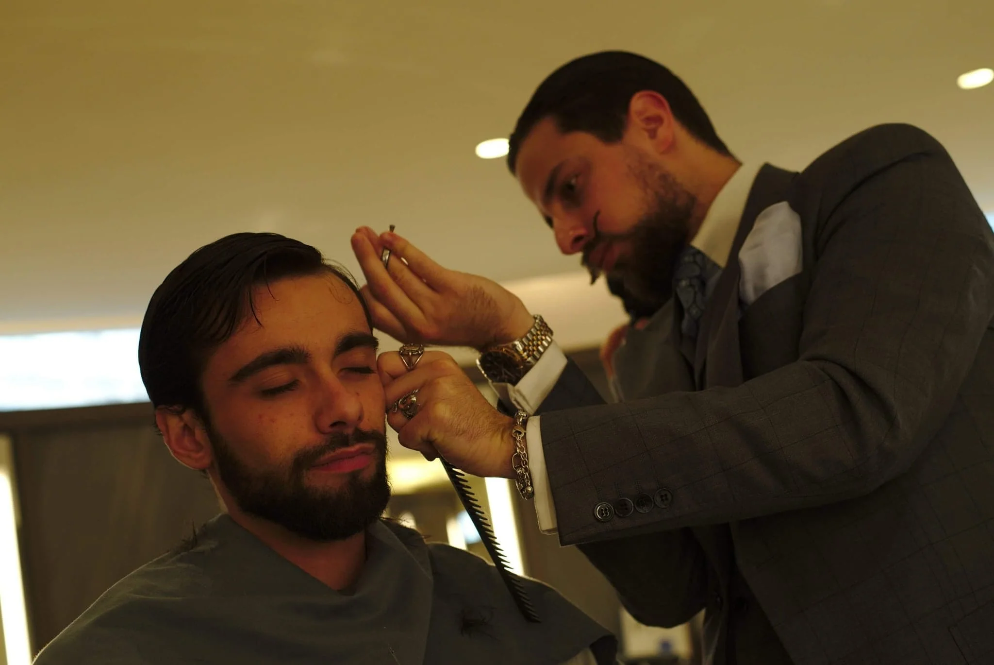 Coupe masculine avec finitions précises